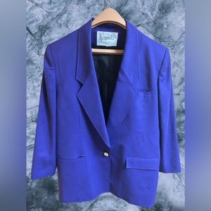 Vintage Margaret’s Lubbock Women’s Medium Purple Blazer Top